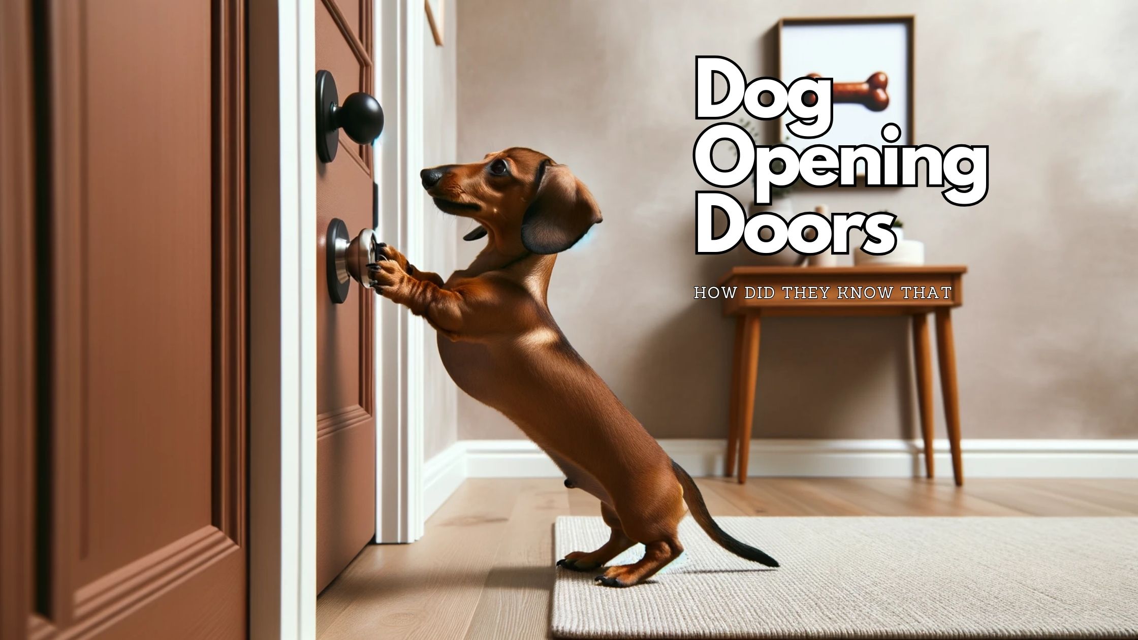 Paws and Doors How Do Dogs Know How to Open Doors?