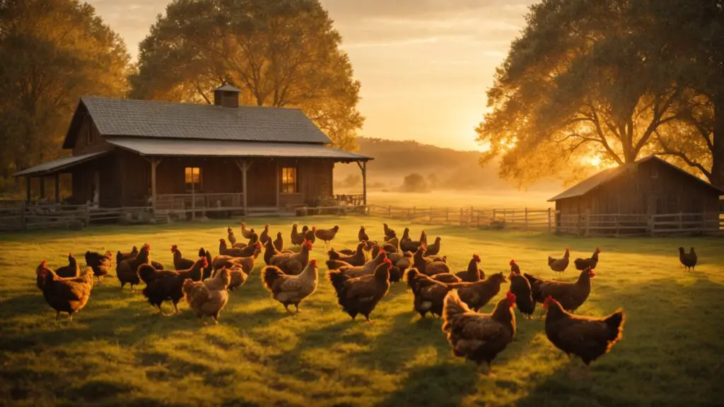 chicken farm in USA