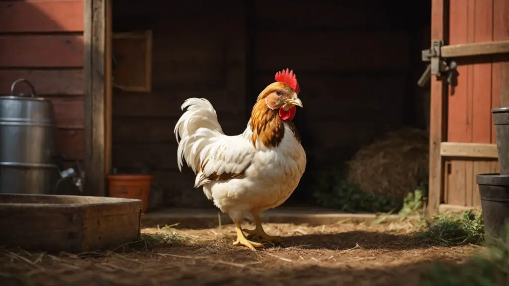 chicken with a potty
