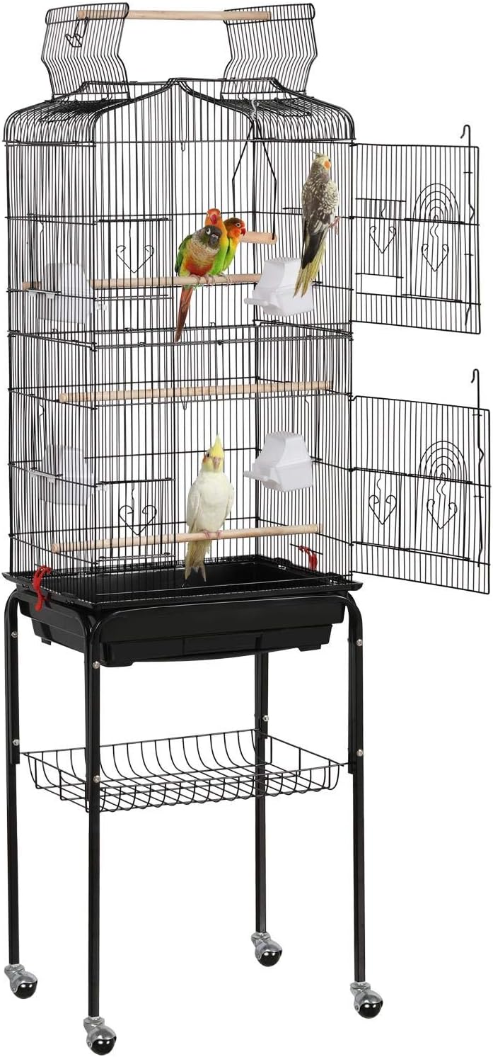 Yaheetech 64-inch Play Open Top Medium Small Bird Cage