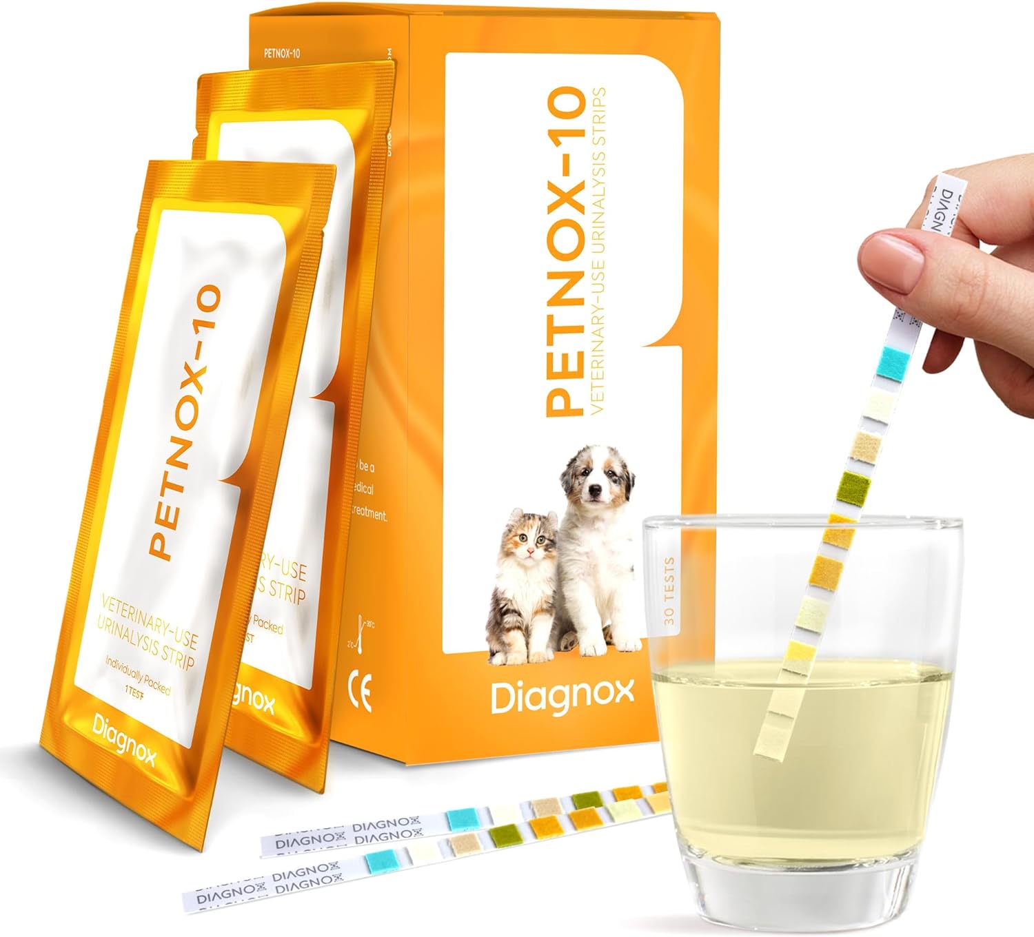 10-Parameter Cat & Dog Urine Test Strips