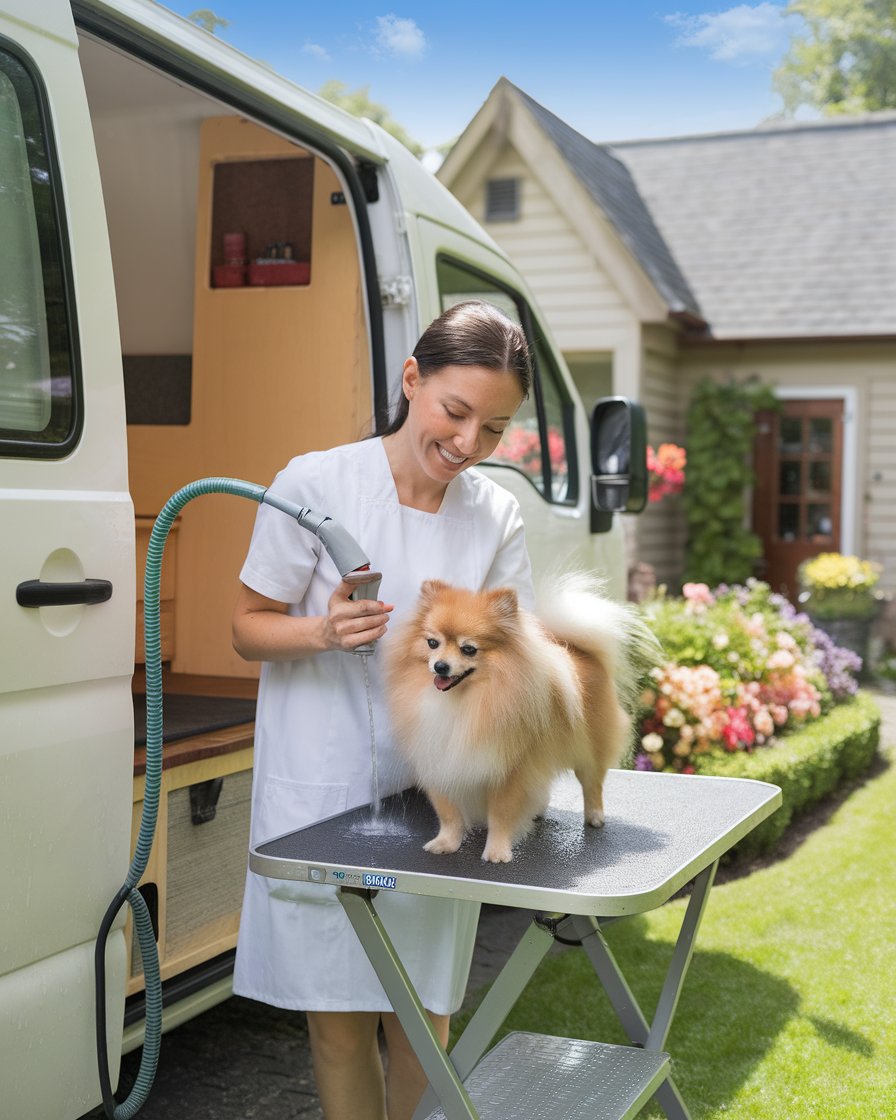 Pet Care Mobile Dog Grooming Vans Wash Groomer