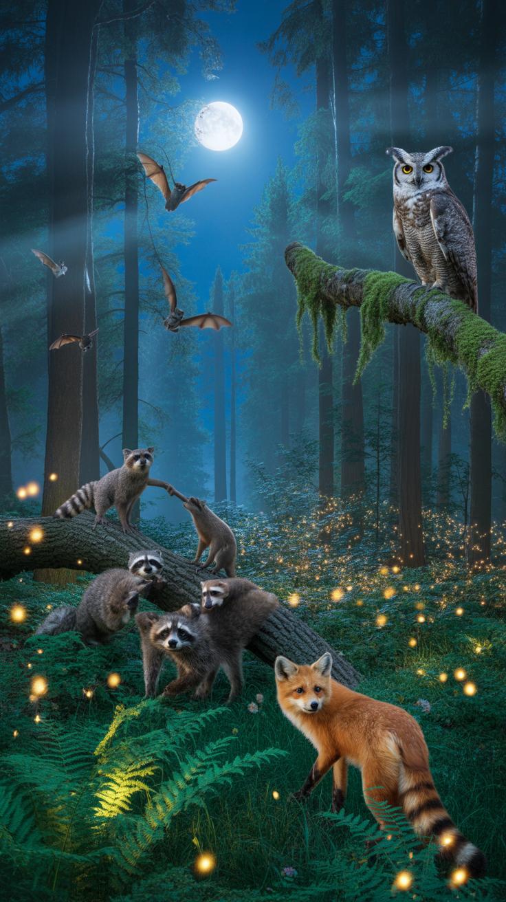 0157 1 a photorealistic nighttime forest scene PLNhBDJ2Vc6wT4N1I1ZY w HWs2H8KWSWenGgpXjNTTZQ cover