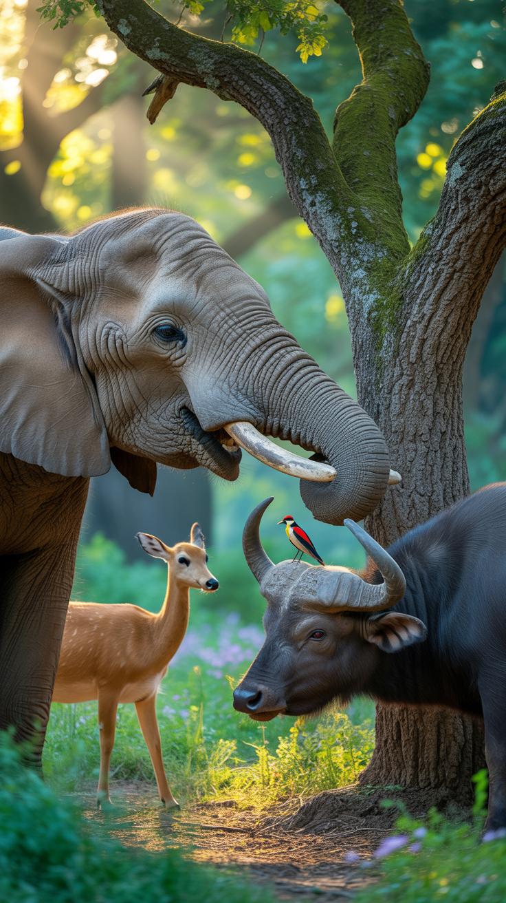0216 1 a photorealistic scene of wild animals p J3fcUbNYUEqiWDo0B4lSqQ V3KxB7OVQ KPQHjOg 0mrQ cover